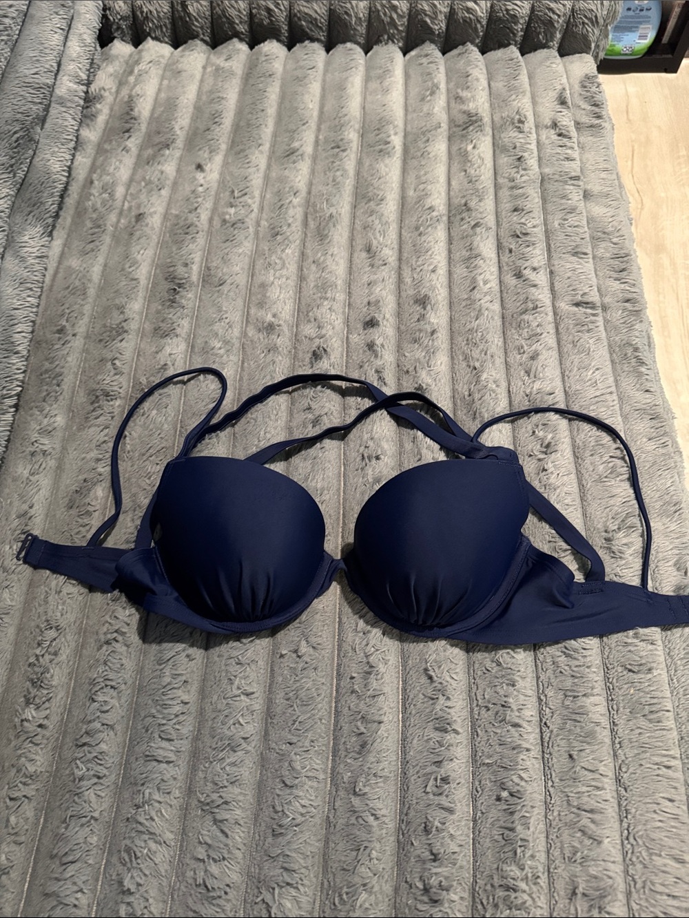 aerie Brooke Padded Underwire Bra in Navy